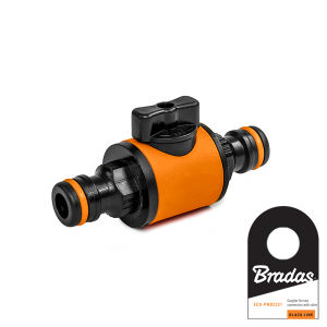 Nypel z zaworem do szybkozłączek  BLACK LINE