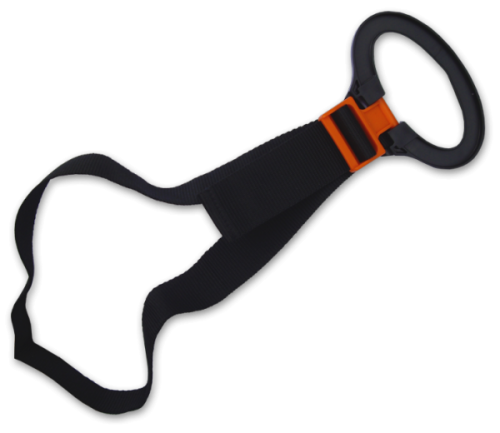 Przenośny, regulowany wieszak na wąż