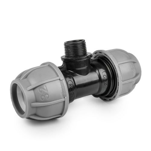Trójnik PP 32mm x 3/4" GZ x 32mm PN10         PPT32X3/4Z