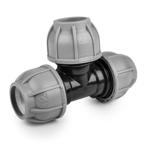 Trójnik PP  50mm x 25mm x 50mm PN10       PPTR50X25X50