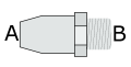 Złączka prosta gz M12x1.5 / 8x6