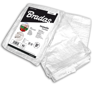 Plandeka biała 5mx8m 90g