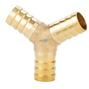 Trójnik Y na wąż 10mm mosiądz