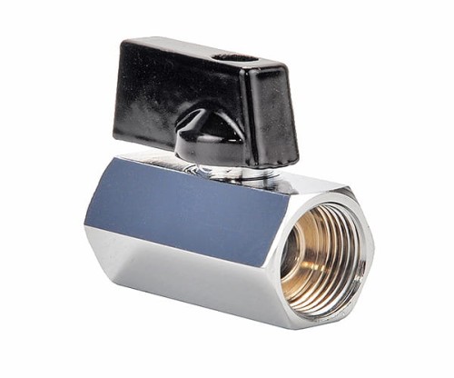 Zawór kulowy CHROM. MINI GW 1/8"