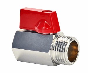 Zawór kulowy CHROM. MINI GW/GZ 3/8'