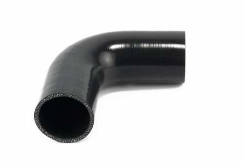 Kolano Silikonowe 90st. fi 14 dł. 150mm Czarne NN