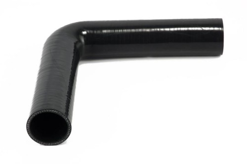 Kolano silikonowe 90st. fi 38 dł. 250mm  czarne NN