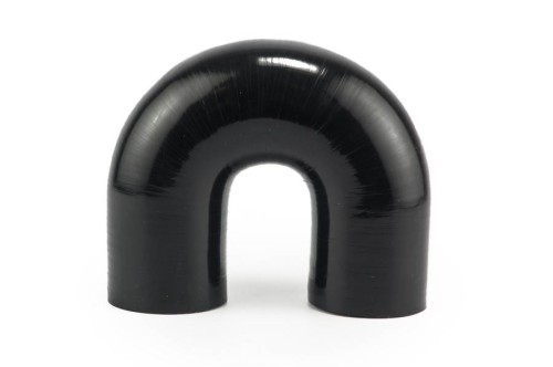 Kolano silikonowe 180st. fi  70  dł. 150mm Czarne