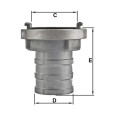 STORZ złącze ssawne kły 52 na wąż  1 3/4" (45mm)