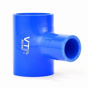 Trójnik silikonowy niebieski 51mm x 32mm x 51mm L=100mm