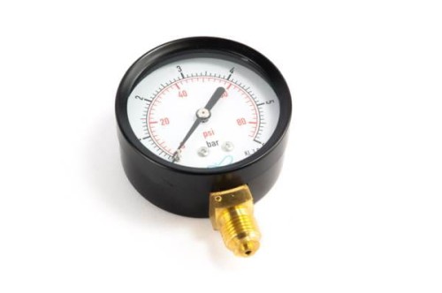 Manometr 25bar radilany, dolny 1/4" suchy 63mm
