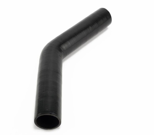 Kolano silikonowe 45st. fi 10 dł. 250mm czarny NN