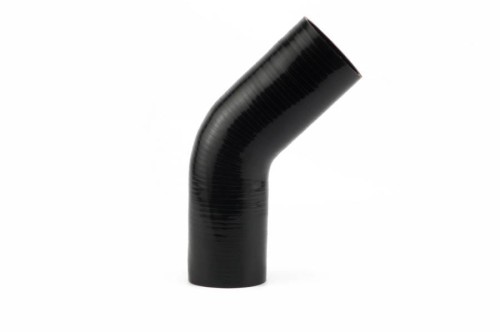 Kolano silikonowe 45st. fi 25 dł. 150mm  Czarny NN