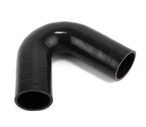 Kolano Silikonowe 135st. fi 25 dł. 102mm CZARNE