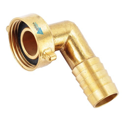 Kolanko na wąż 10mm/gw 1/2' nakrętka mosiądz