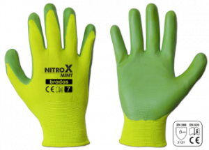 Rękawice ochronne NITROX MINT nitryl, rozmiar 7