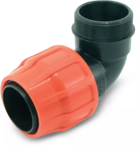 Kolano do węża FLAT 76 mm x 3" GZ PN6