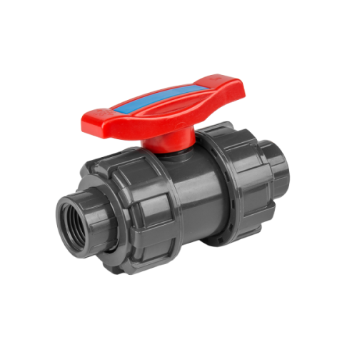 PN16 zawór kulowy do rur PE - dwuśrubunkowy GW3/4" / GW3/4"