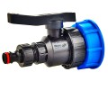Zawór PCV paletopojemnika  BLUE 1", BIG - adapter szybkozłączki ogrodowej