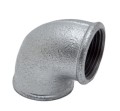 Kolano redukcyjne 90st żeliwne ocynkowane  GW 1" x 1/2"
