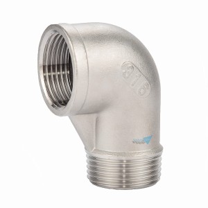 Kolano nyplowe 1/2" 90° nierdzewne