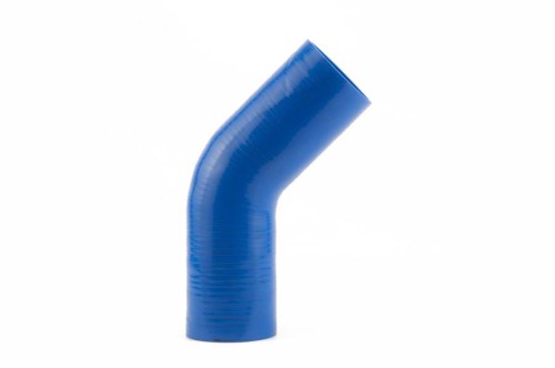 Kolano silikonowe 45st. fi 57 dł. 150mm  Niebieski