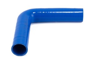 Kolano silikonowe 90st. fi 89 dł. 250mm  Niebieskie