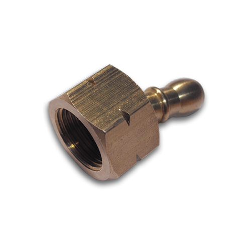 Złącze dwuczęść. GW3/8'  L9-10mm MOSIĄDZ