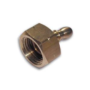 Złącze dwuczęść. GW21,8' L9-10mm MOSIĄDZ